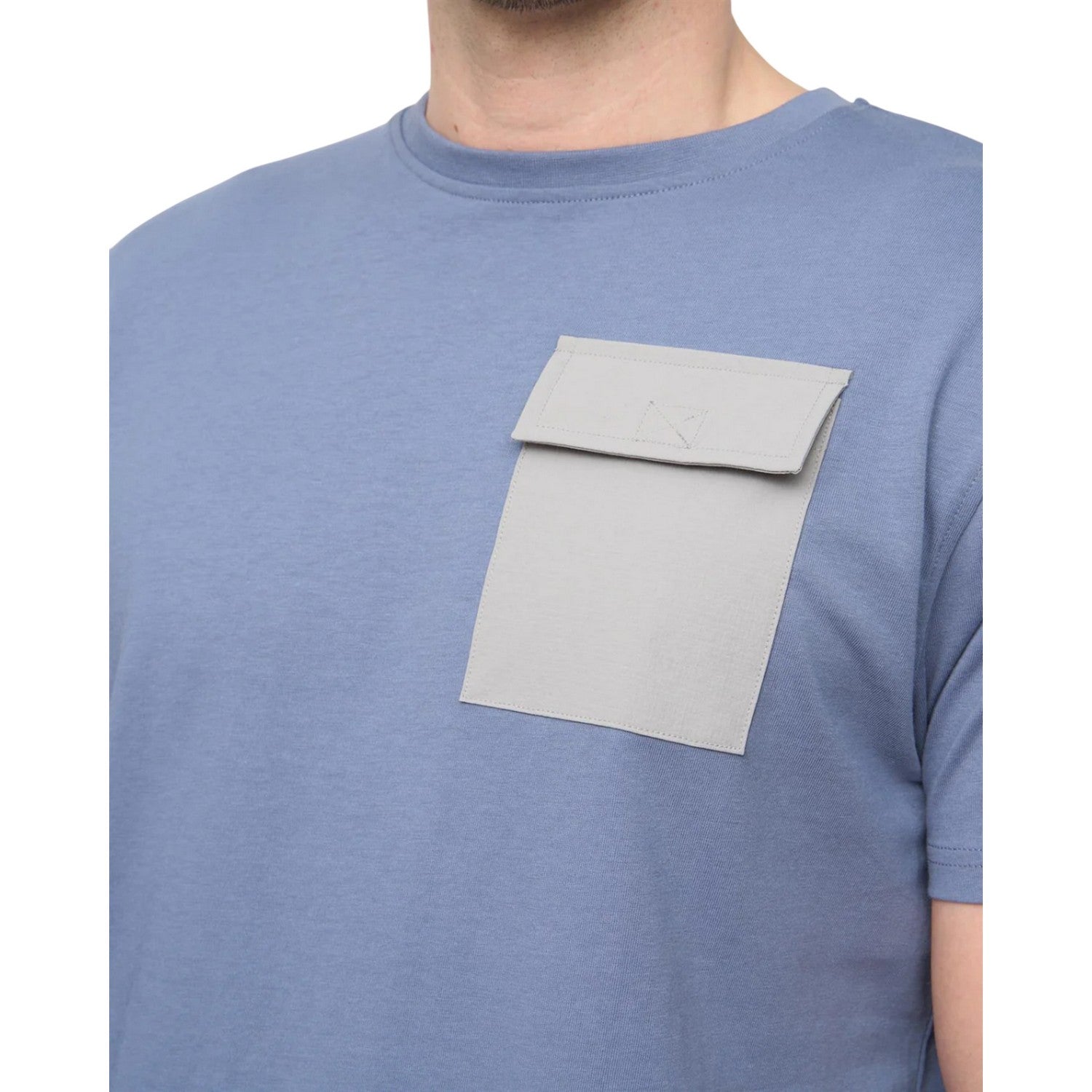 Light Denim - Side - Duck and Cover Mens Limatar T-Shirt