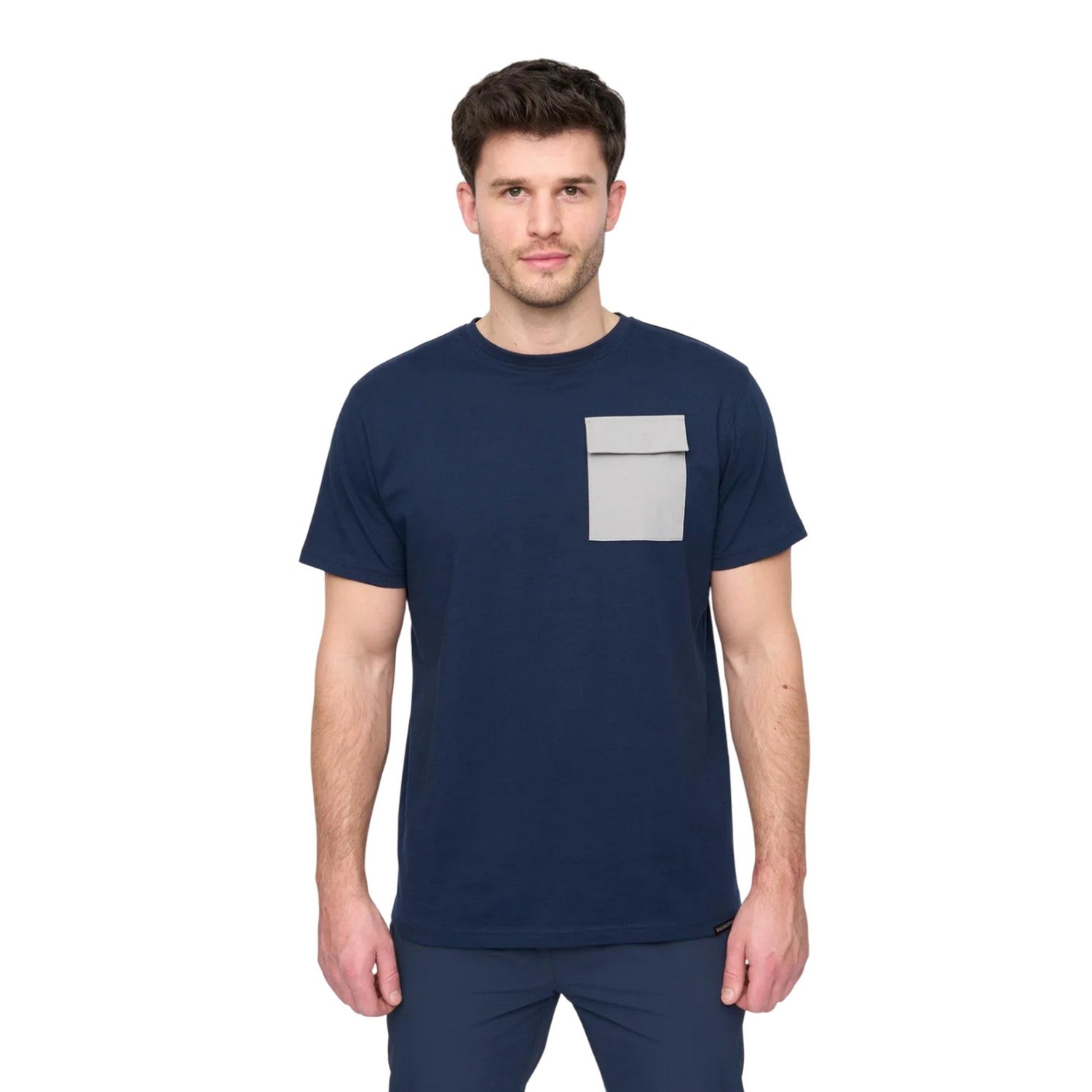 Navy - Front - Duck and Cover Mens Limatar T-Shirt