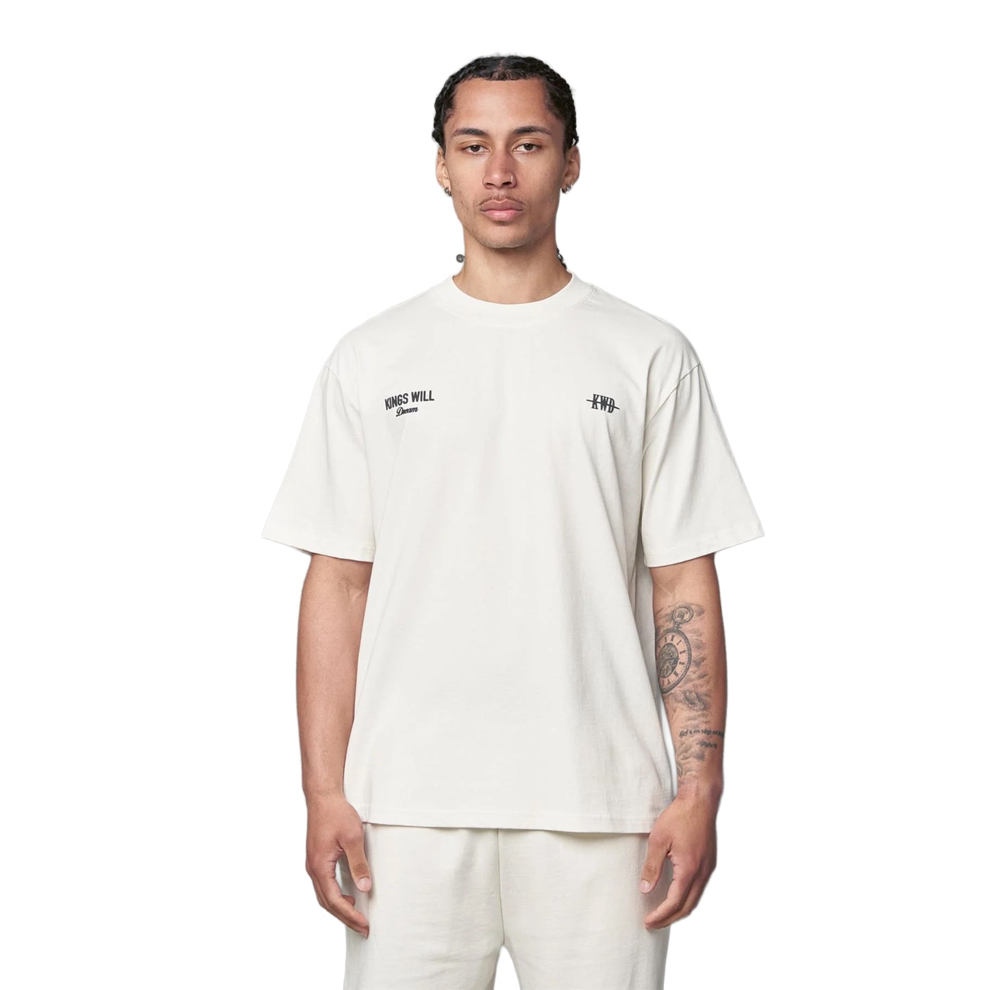 White - Front - Kings Will Dream Mens Studio Garment District T-Shirt