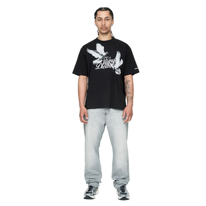 Black - Side - Kings Will Dream Mens Studio High Flying Doves T-Shirt