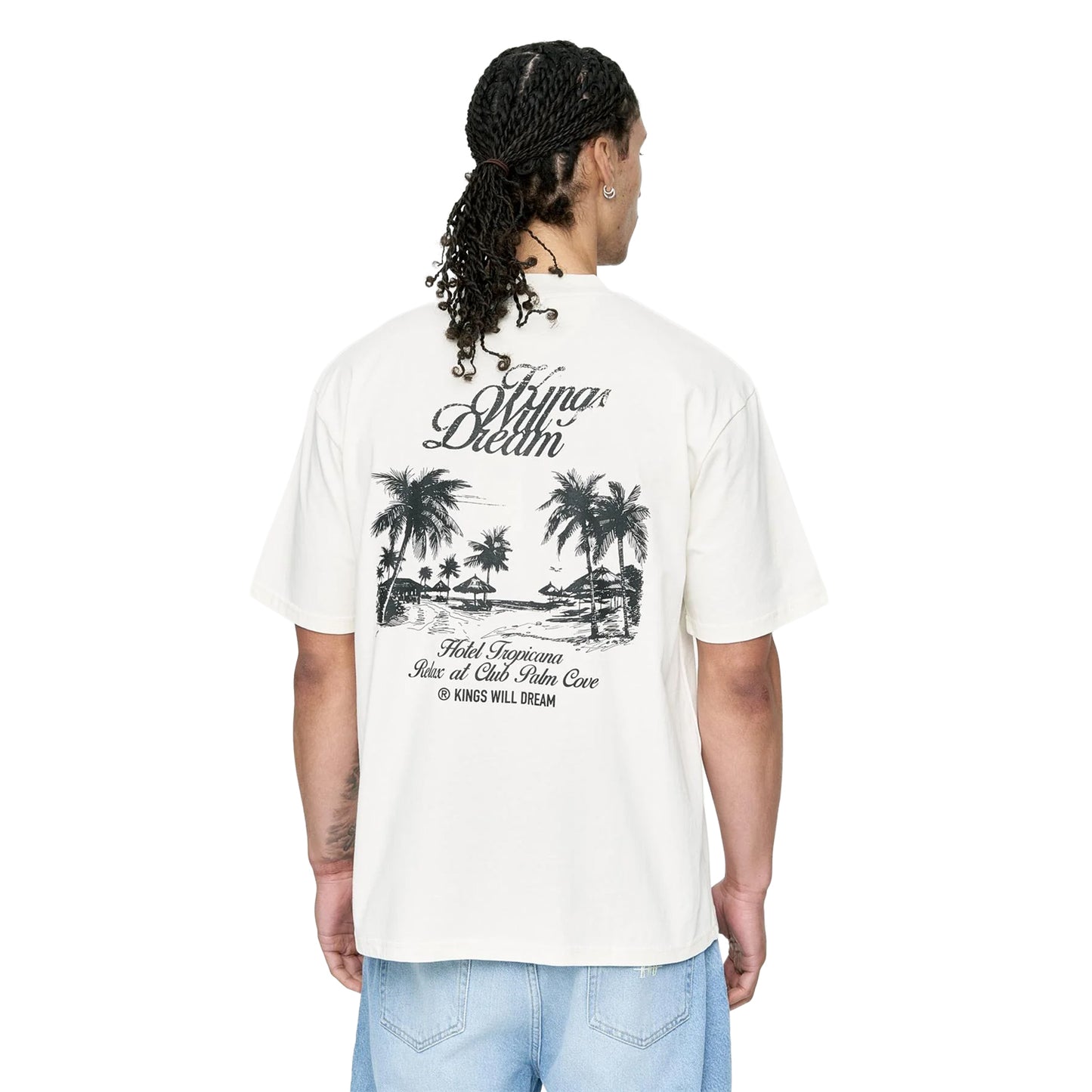 White - Back - Kings Will Dream Mens Studio Hotel Tropicana T-Shirt