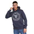 Navy - Front - Duck And Cover Mens Addax Hoodie