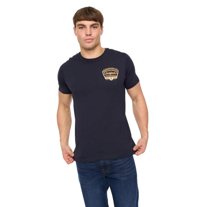 Navy - Front - Crosshatch Mens Motocross T-Shirt