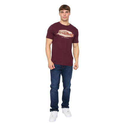 Rum Raisin - Pack Shot - Crosshatch Mens Hellmere T-Shirt