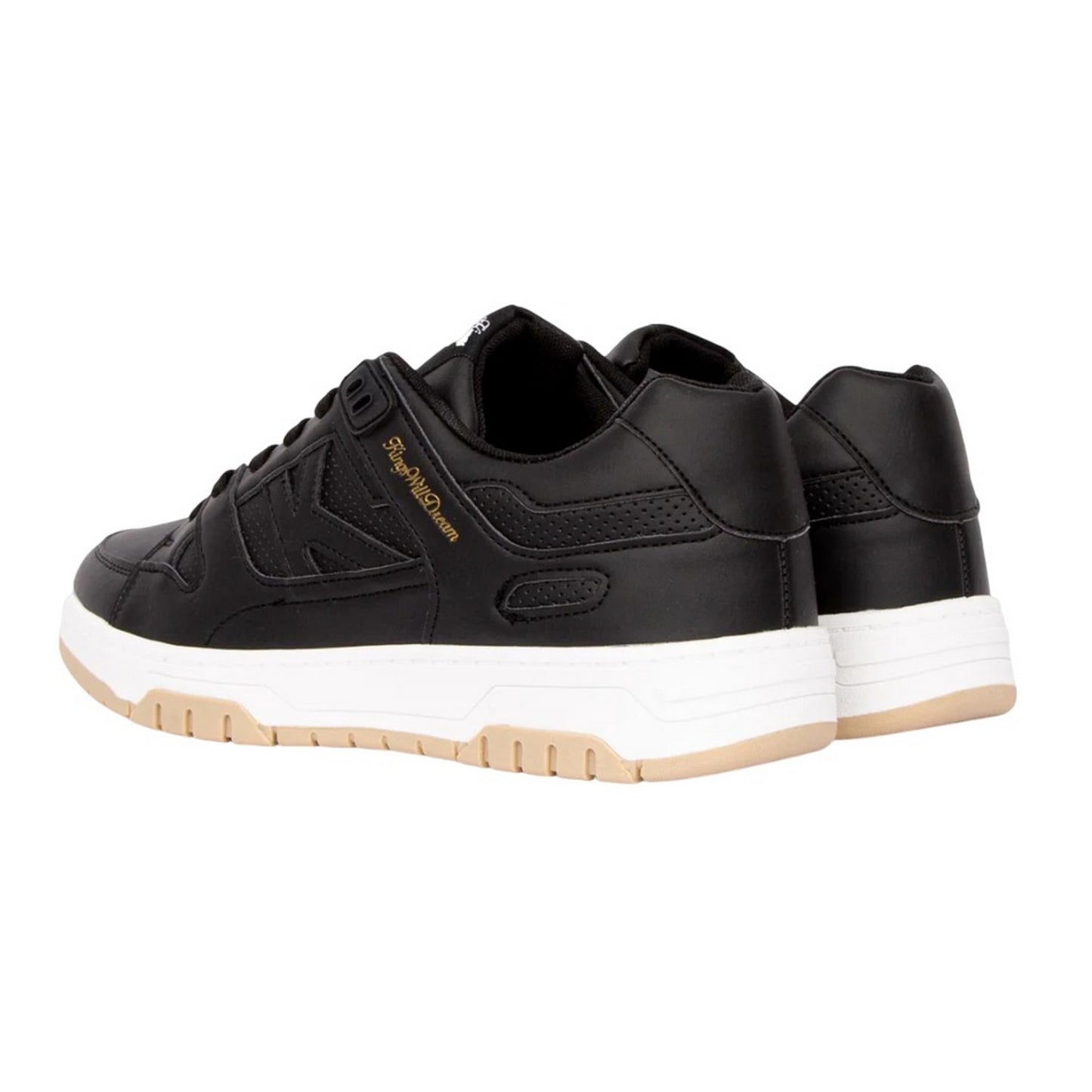 Black-Grey - Back - Kings Will Dream Mens Studio Kay Skater Trainers