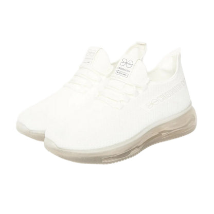 White - Front - Crosshatch Mens Matfen Flyknit Trainers