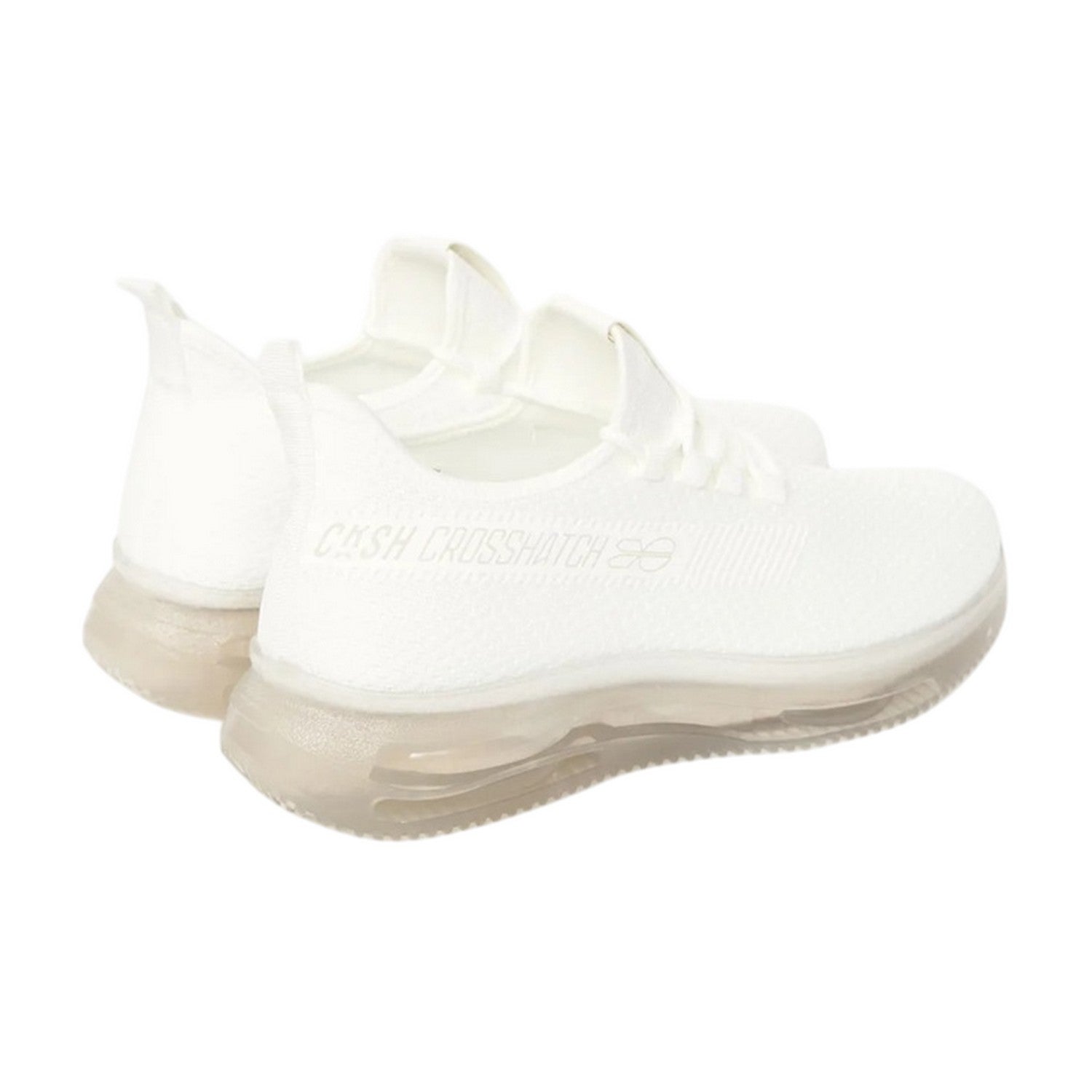 White - Back - Crosshatch Mens Matfen Flyknit Trainers