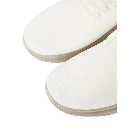 White - Side - Crosshatch Mens Matfen Flyknit Trainers