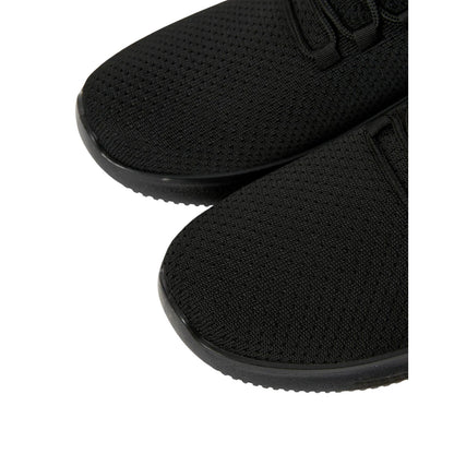 Black - Lifestyle - Crosshatch Mens Matfen Flyknit Trainers