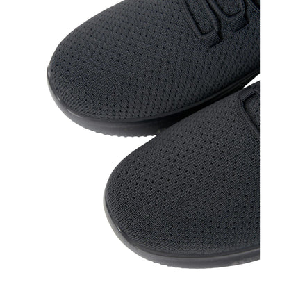 Grey - Side - Crosshatch Mens Matfen Flyknit Trainers