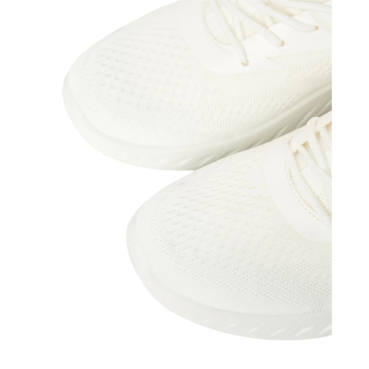 White - Side - Crosshatch Mens Earsdon Flyknit Trainers