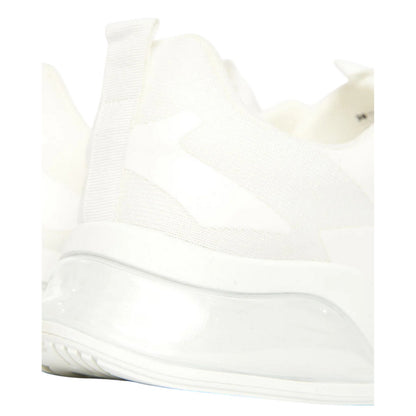 White - Lifestyle - Crosshatch Mens Earsdon Flyknit Trainers