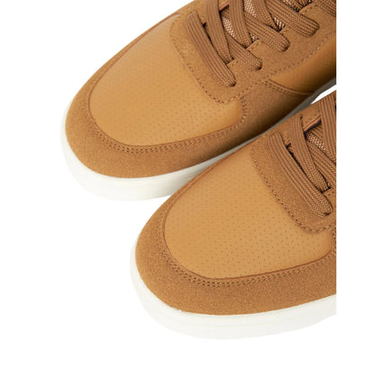 Tan - Side - Crosshatch Mens Avelino V2 Suede Trainers