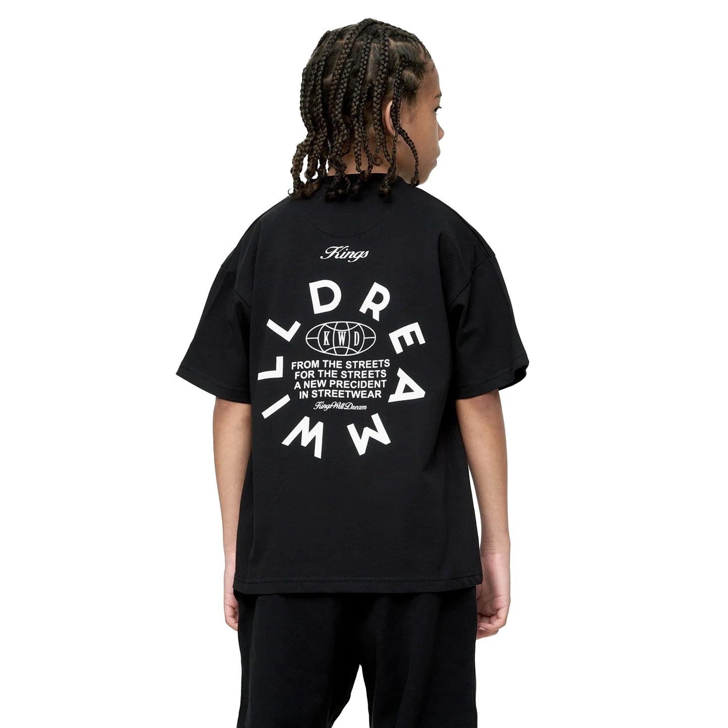 Black - Back - Kings Will Dream Boys Studio Globalise T-Shirt
