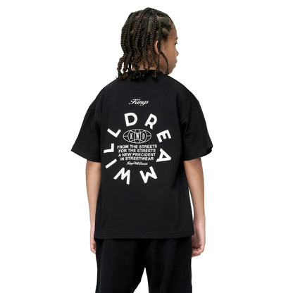 Black - Back - Kings Will Dream Boys Studio Globalise T-Shirt