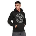 Black - Front - Duck And Cover Mens Addax Hoodie