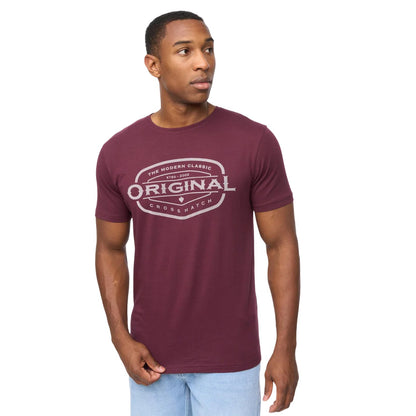 Rum Raisin - Lifestyle - Crosshatch Mens Traptons T-Shirt
