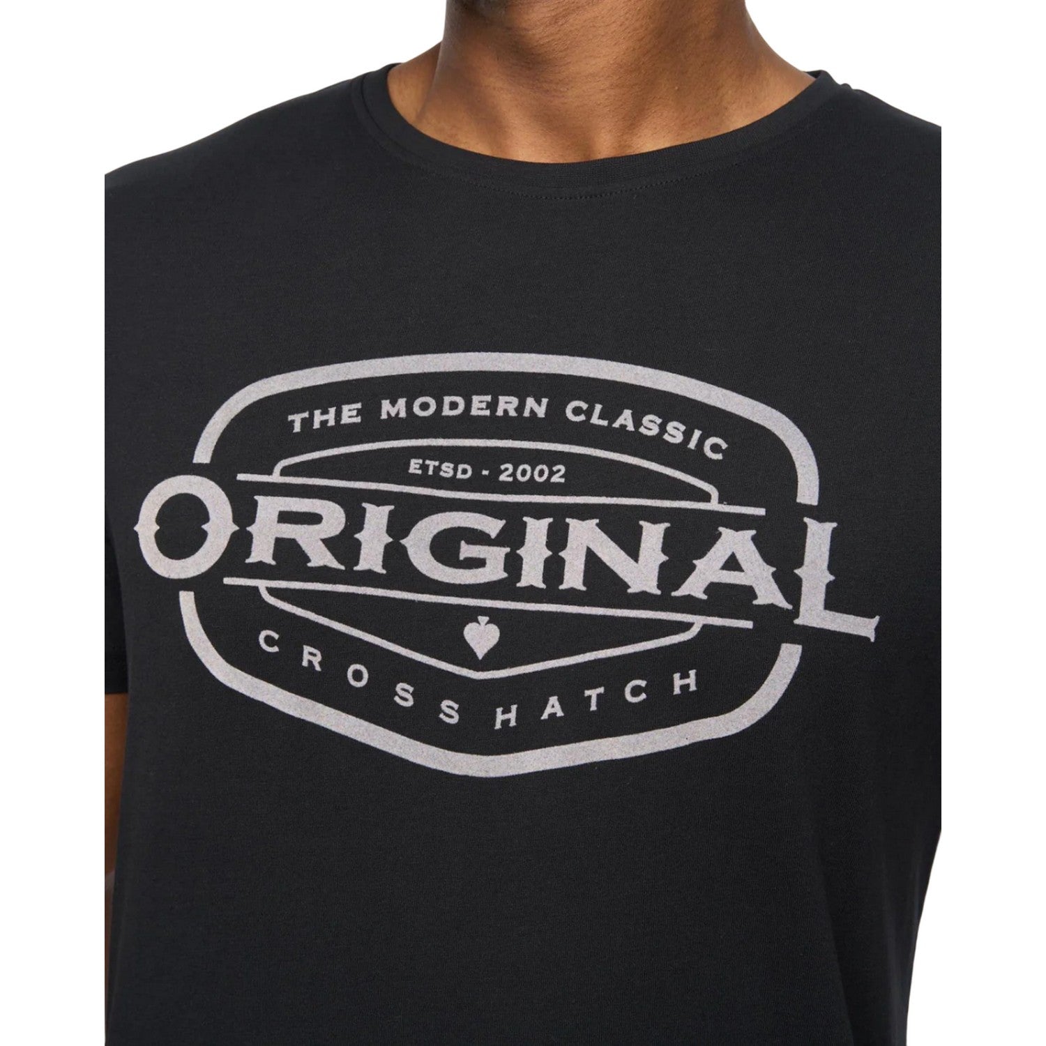 Black - Side - Crosshatch Mens Traptons T-Shirt