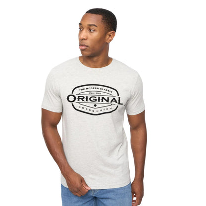 Grey Marl - Front - Crosshatch Mens Traptons T-Shirt