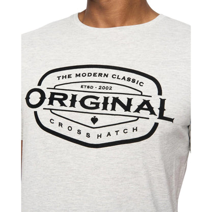 Grey Marl - Side - Crosshatch Mens Traptons T-Shirt