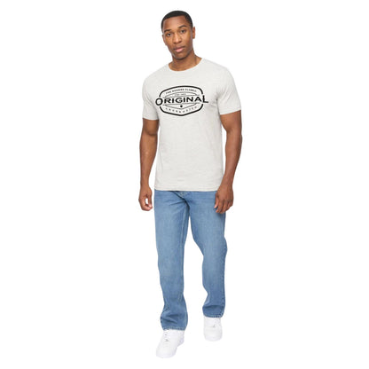 Grey Marl - Pack Shot - Crosshatch Mens Traptons T-Shirt