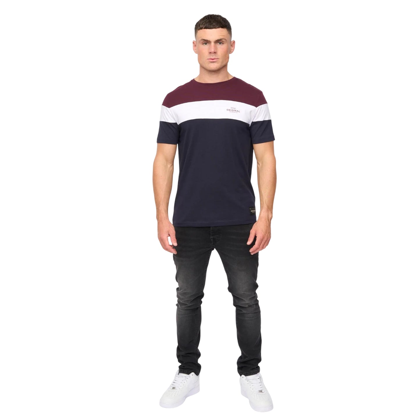 Rum Raisin - Side - Crosshatch Mens Pattermay T-Shirt
