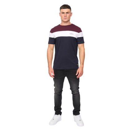 Rum Raisin - Side - Crosshatch Mens Pattermay T-Shirt