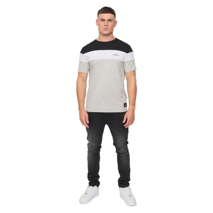 Black - Side - Crosshatch Mens Pattermay T-Shirt