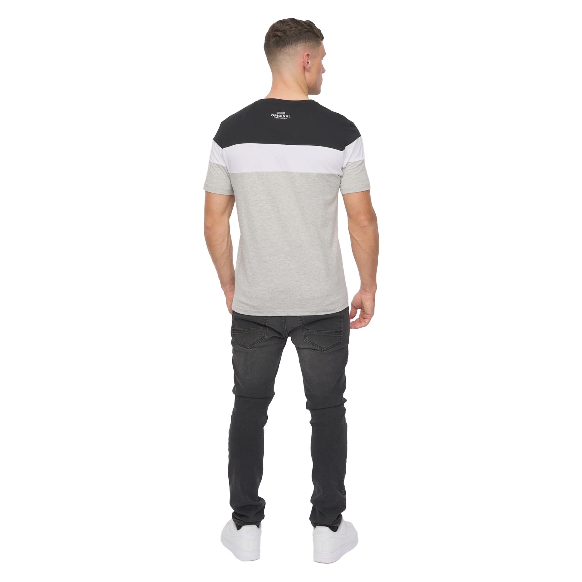 Black - Lifestyle - Crosshatch Mens Pattermay T-Shirt