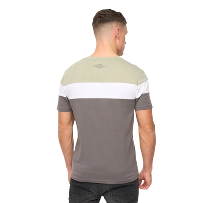 Light Olive - Back - Crosshatch Mens Pattermay T-Shirt