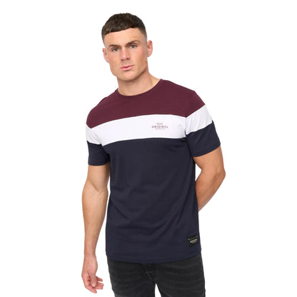 Rum Raisin - Front - Crosshatch Mens Pattermay T-Shirt