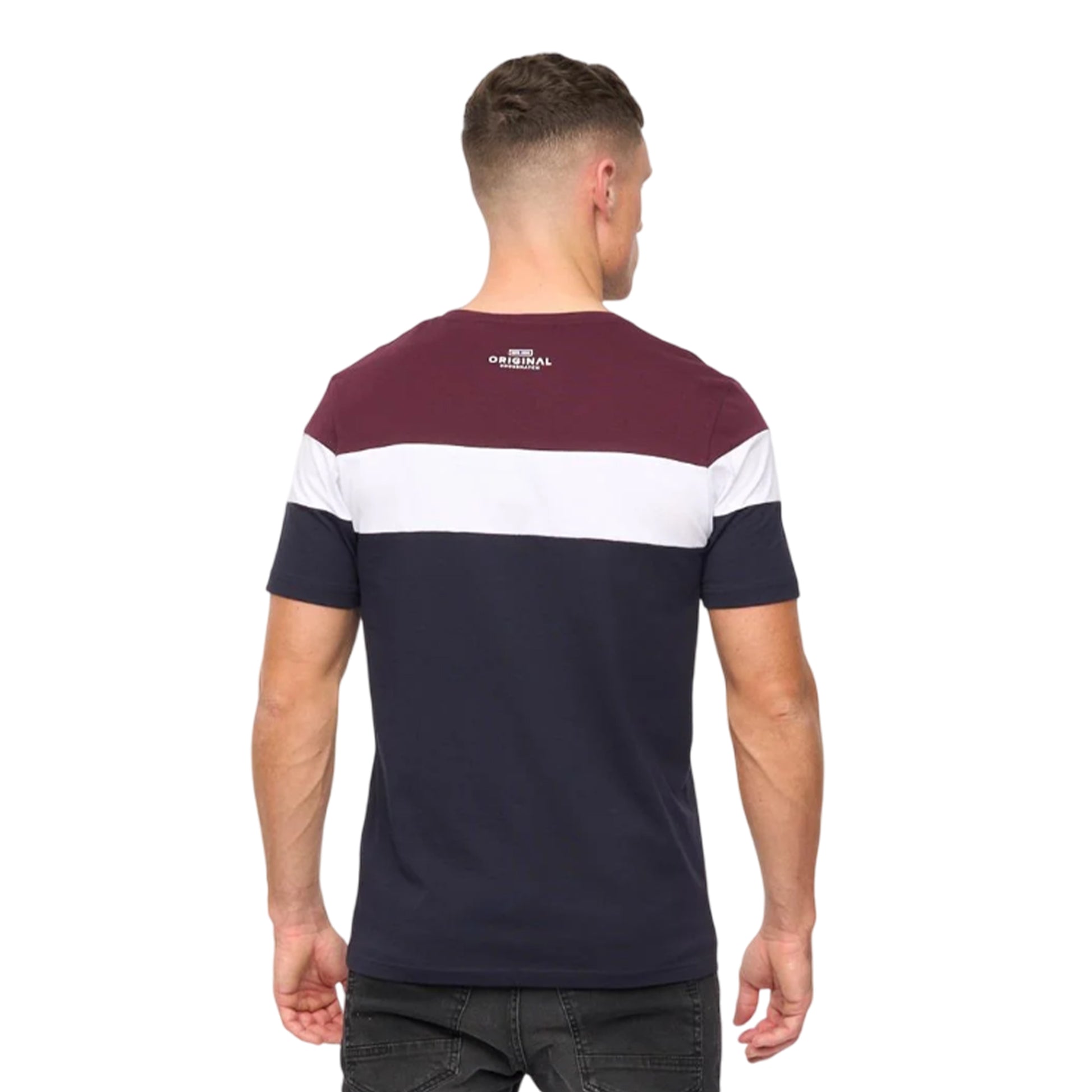 Rum Raisin - Back - Crosshatch Mens Pattermay T-Shirt