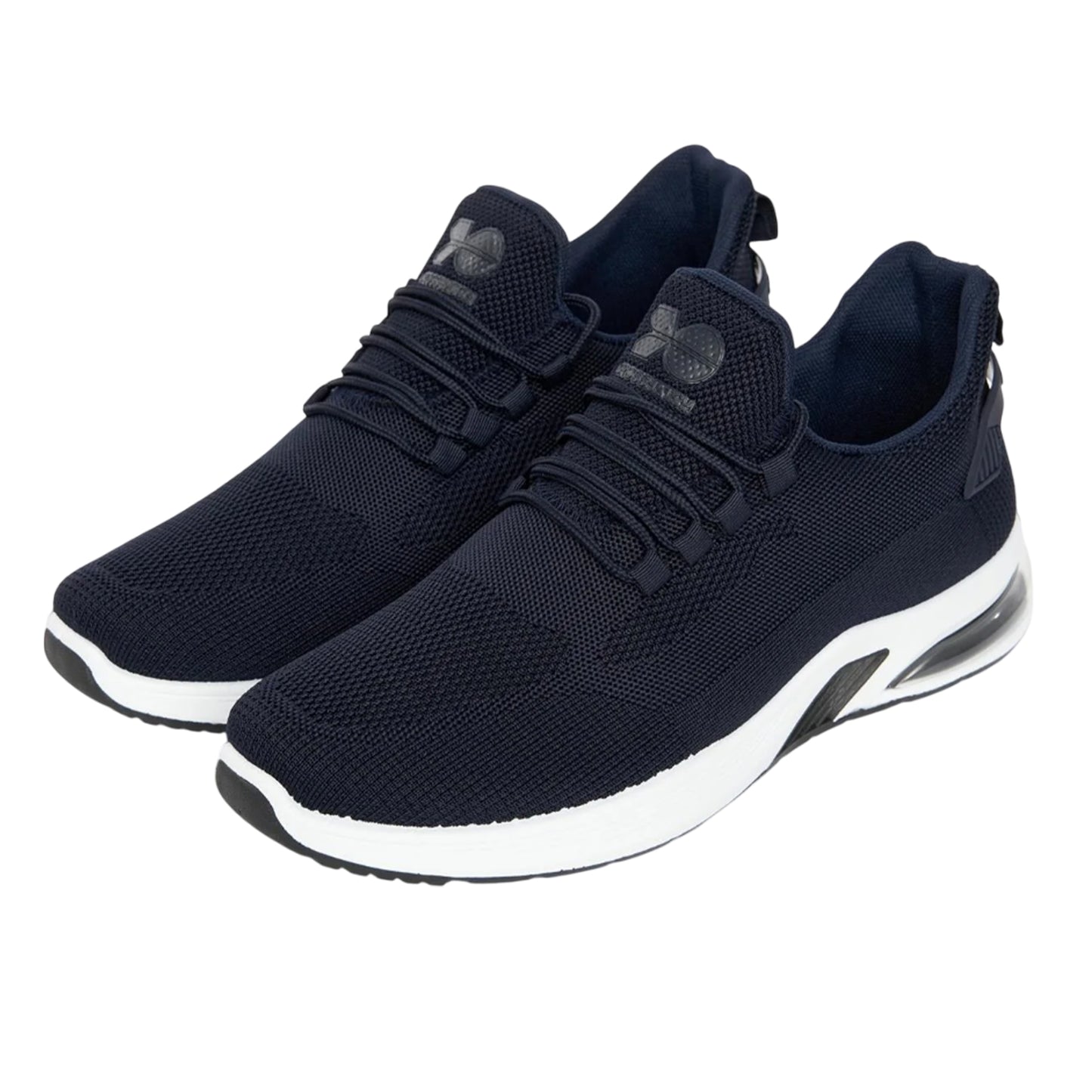 Navy - Front - Crosshatch Mens Sandholt Trainers