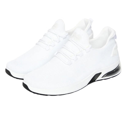 White - Front - Crosshatch Mens Sandholt Trainers