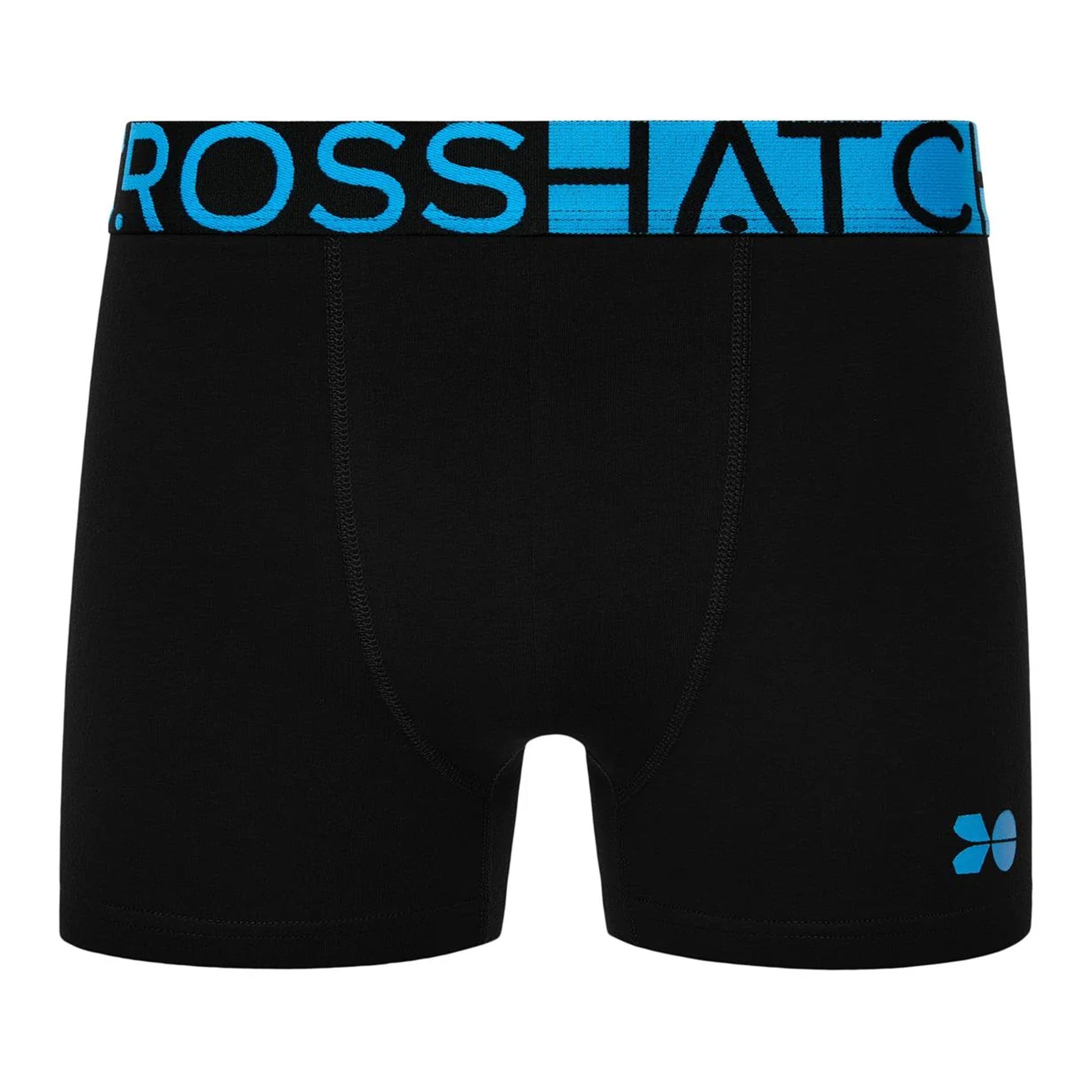 Malibu Blue - Side - Crosshatch Mens Dumas Boxer Shorts (Pack of 3)
