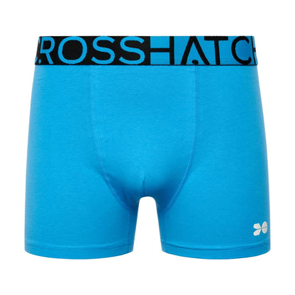 Malibu Blue - Lifestyle - Crosshatch Mens Dumas Boxer Shorts (Pack of 3)