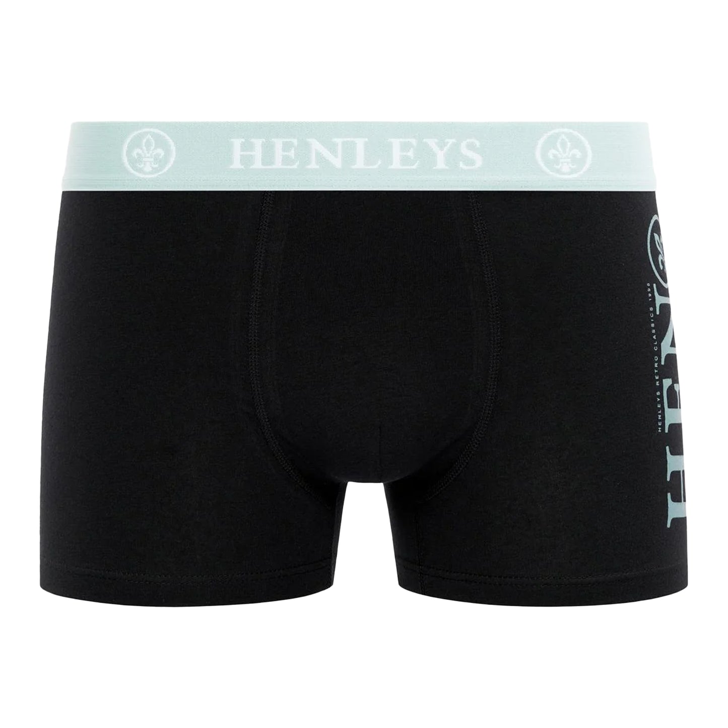 Black - Lifestyle - Henleys Mens Kelpar Boxer Shorts (Pack of 5)