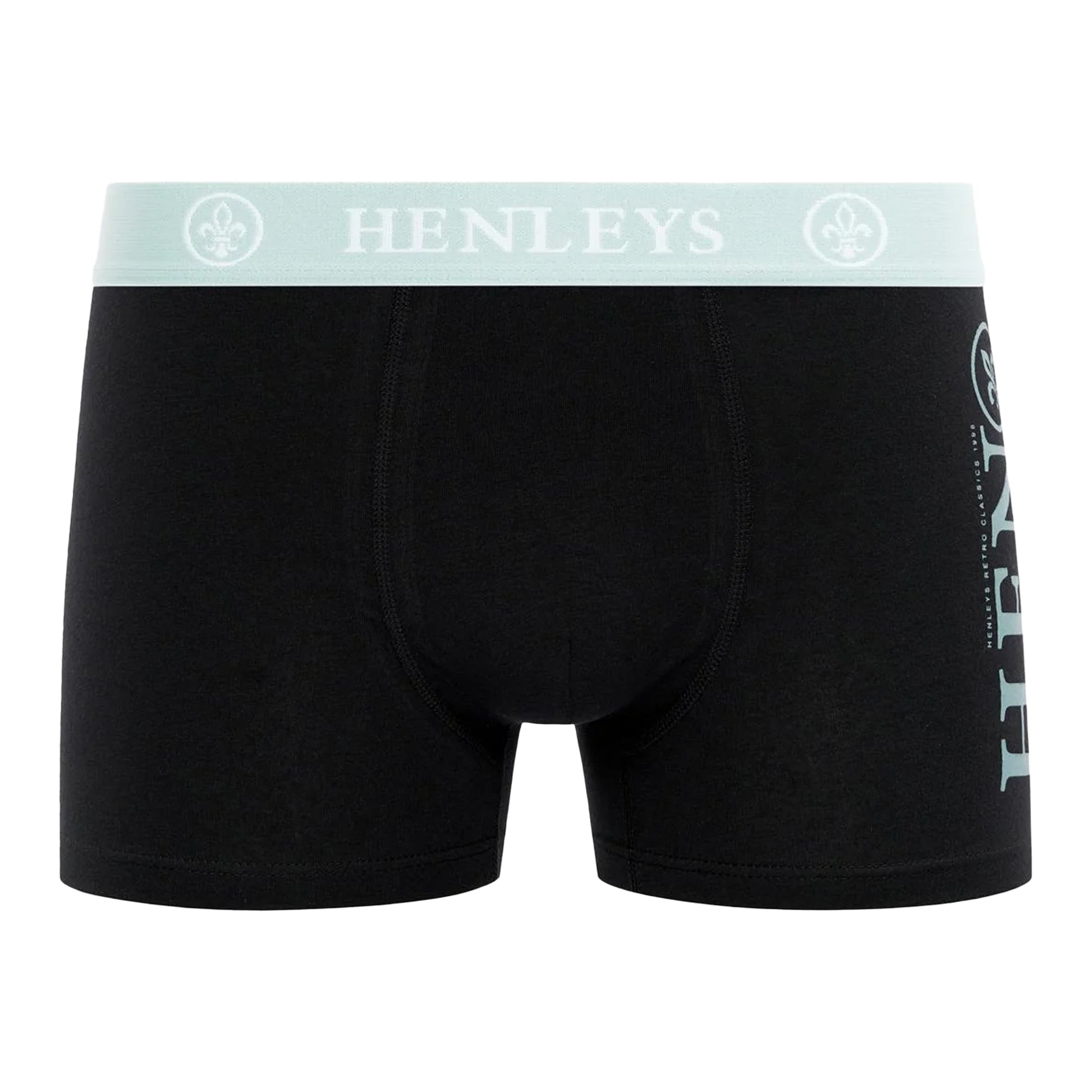 Black - Lifestyle - Henleys Mens Kelpar Boxer Shorts (Pack of 5)