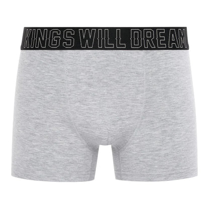 Multicoloured - Pack Shot - Kings Will Dream Mens Kingsport Boxer Shorts (Pack of 5)