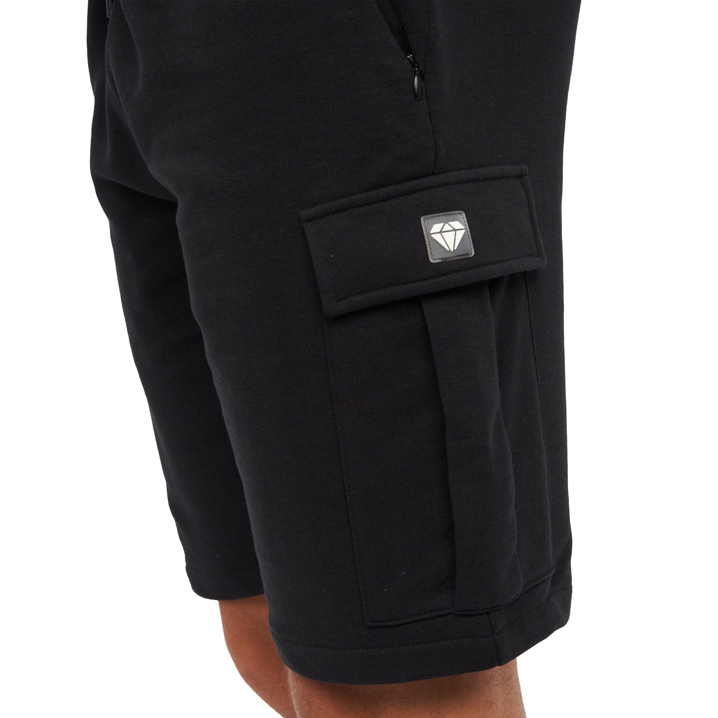 Black - Lifestyle - Born Rich Mens Aurelio Cargo Shorts