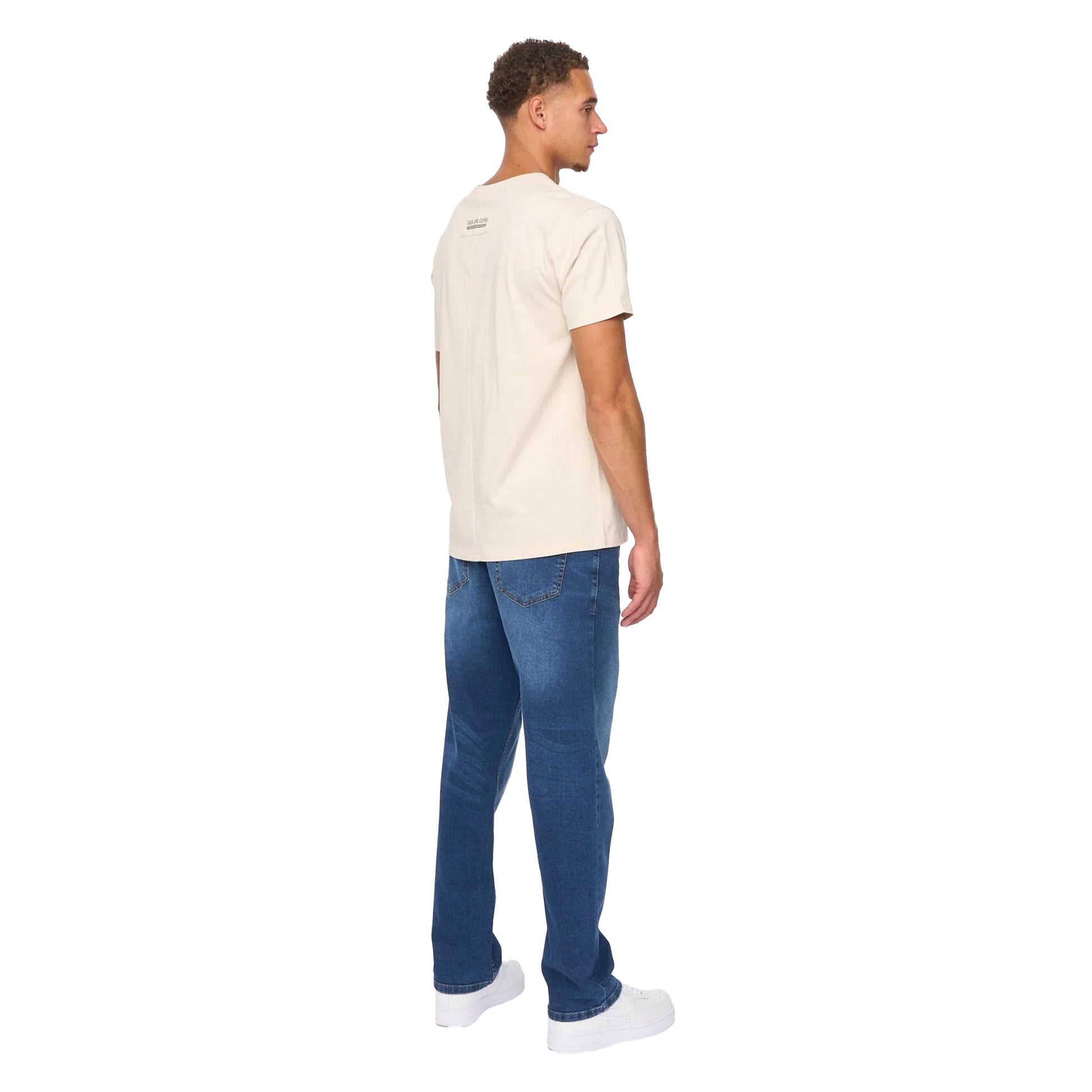 Off White - Back - Duck and Cover Mens Primatic T-Shirt