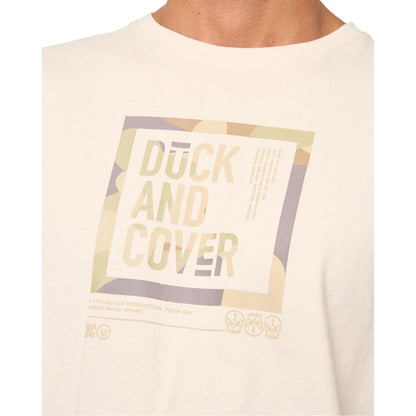Off White - Side - Duck and Cover Mens Primatic T-Shirt