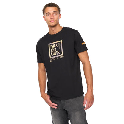 Black - Lifestyle - Duck and Cover Mens Primatic T-Shirt