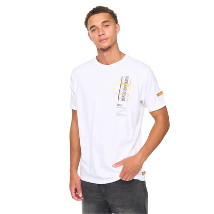 White - Lifestyle - Duck and Cover Mens Protonz T-Shirt