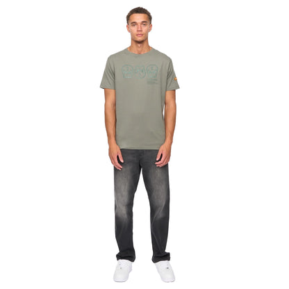 Dark Olive - Pack Shot - Duck and Cover Mens Deltamans T-Shirt