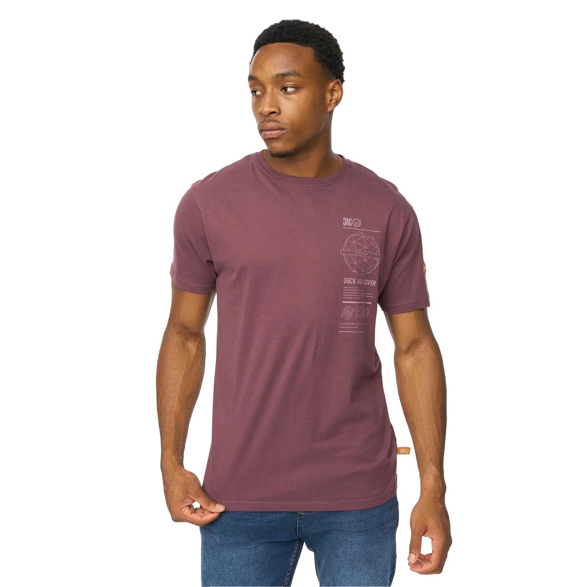 Rum Raisin - Lifestyle - Duck and Cover Mens Ashland T-Shirt