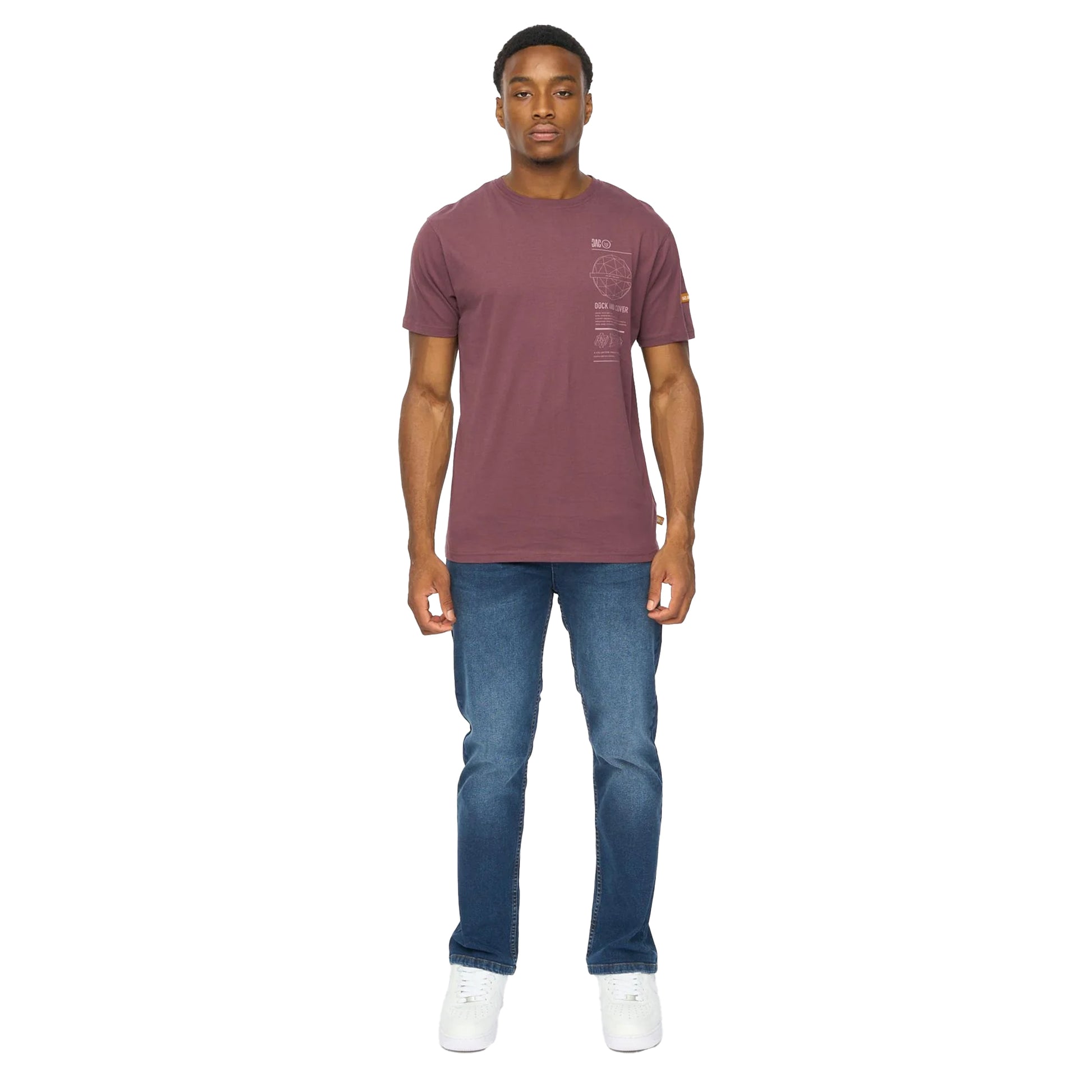 Rum Raisin - Pack Shot - Duck and Cover Mens Ashland T-Shirt