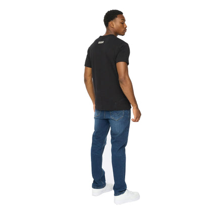 Black - Back - Duck and Cover Mens Ambridge T-Shirt