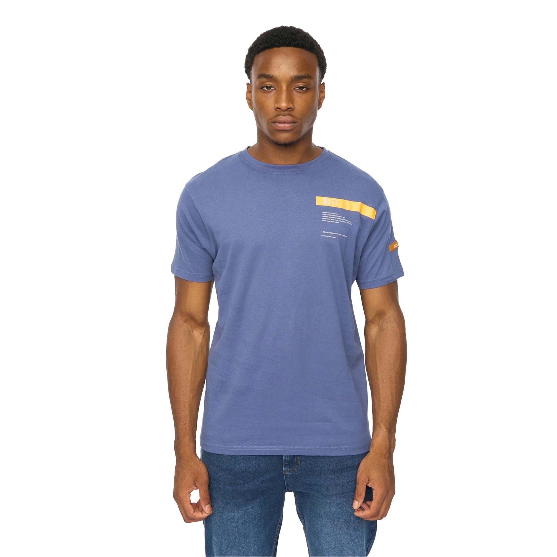 Denim Blue - Front - Duck and Cover Mens Ambridge T-Shirt