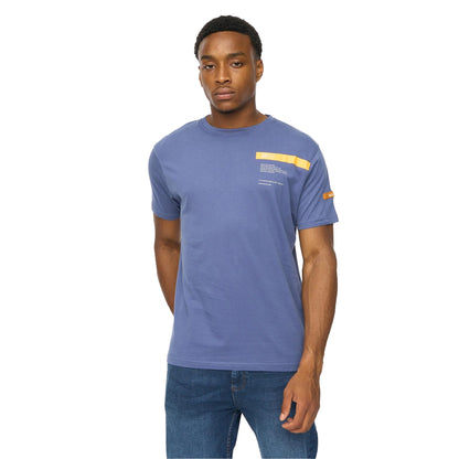 Denim Blue - Side - Duck and Cover Mens Ambridge T-Shirt